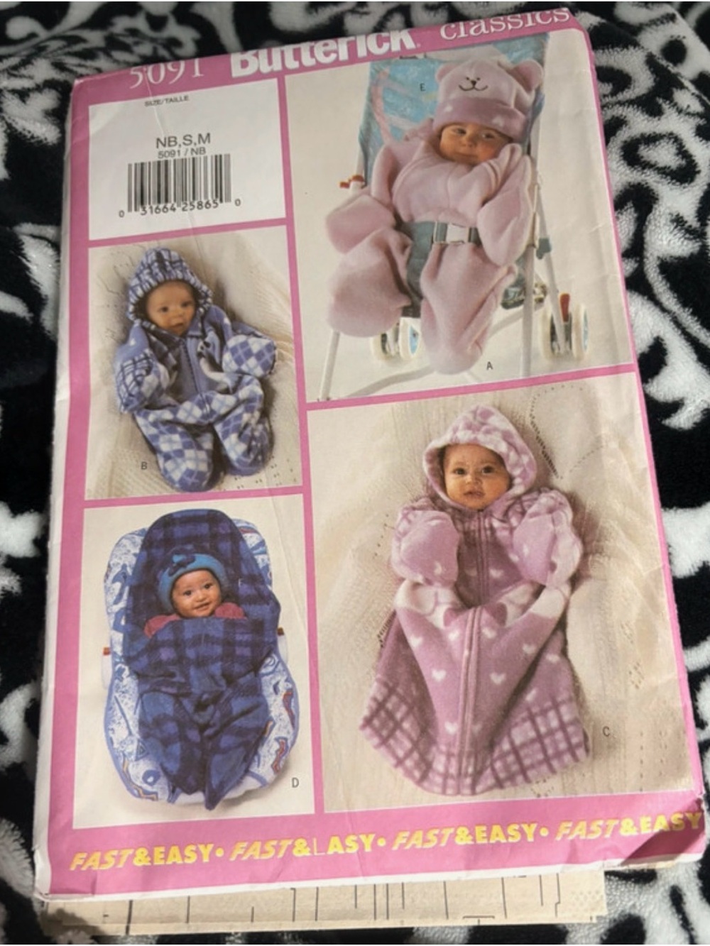 Butterick Baby Pink Hooded Snowsuit - Cozy Infant Jacket